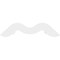 Ekena Millwork Pitch Midway Architectural Grade PVC Gable Pediment, 36"W x 16 1/2"H x 1"P (11/12) GPP036X017X100MID - alternate 3